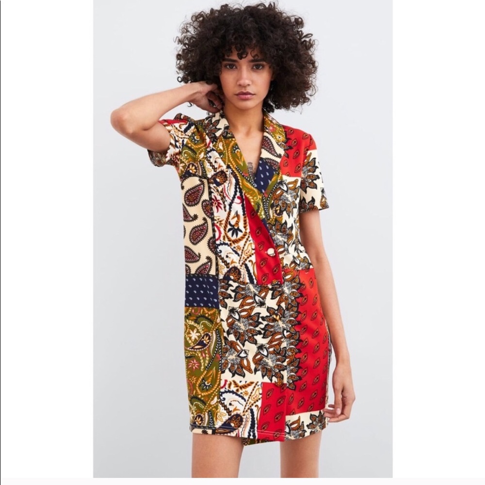 NWT Zara Crossed Dress - Picture 2 of 8